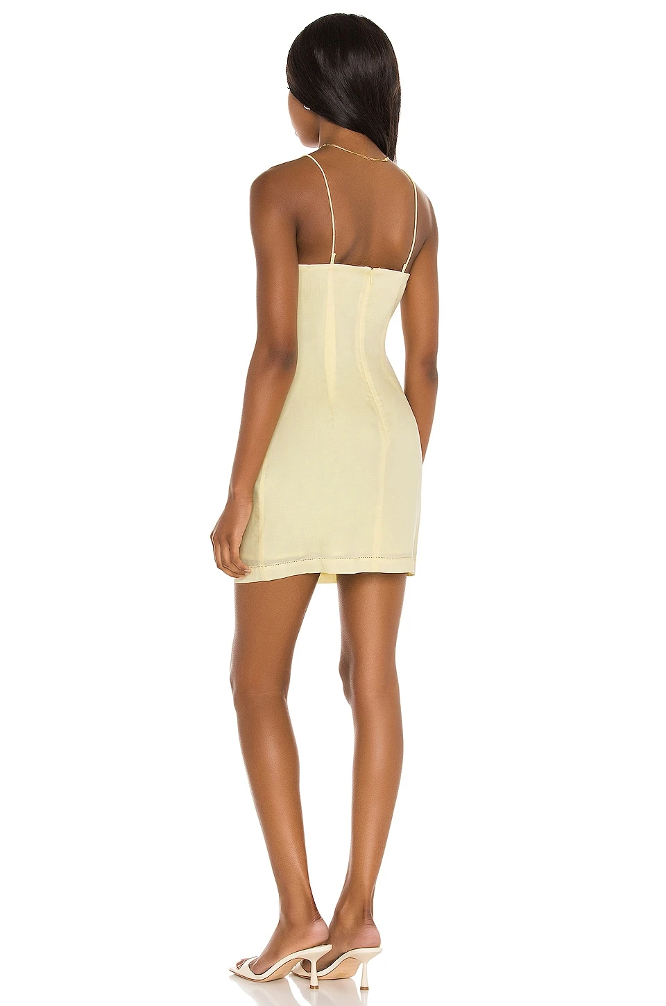 Song Of Style Sully Mini Dress In Pale Yellow - Image 3