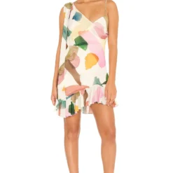 Song Of Style Cypress Mini Dress In Watercolor Multi
