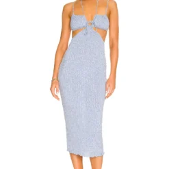 Song Of Style Alice Midi Dress In Blue