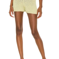 Song Of Style Domino Knit Short In Matcha Green