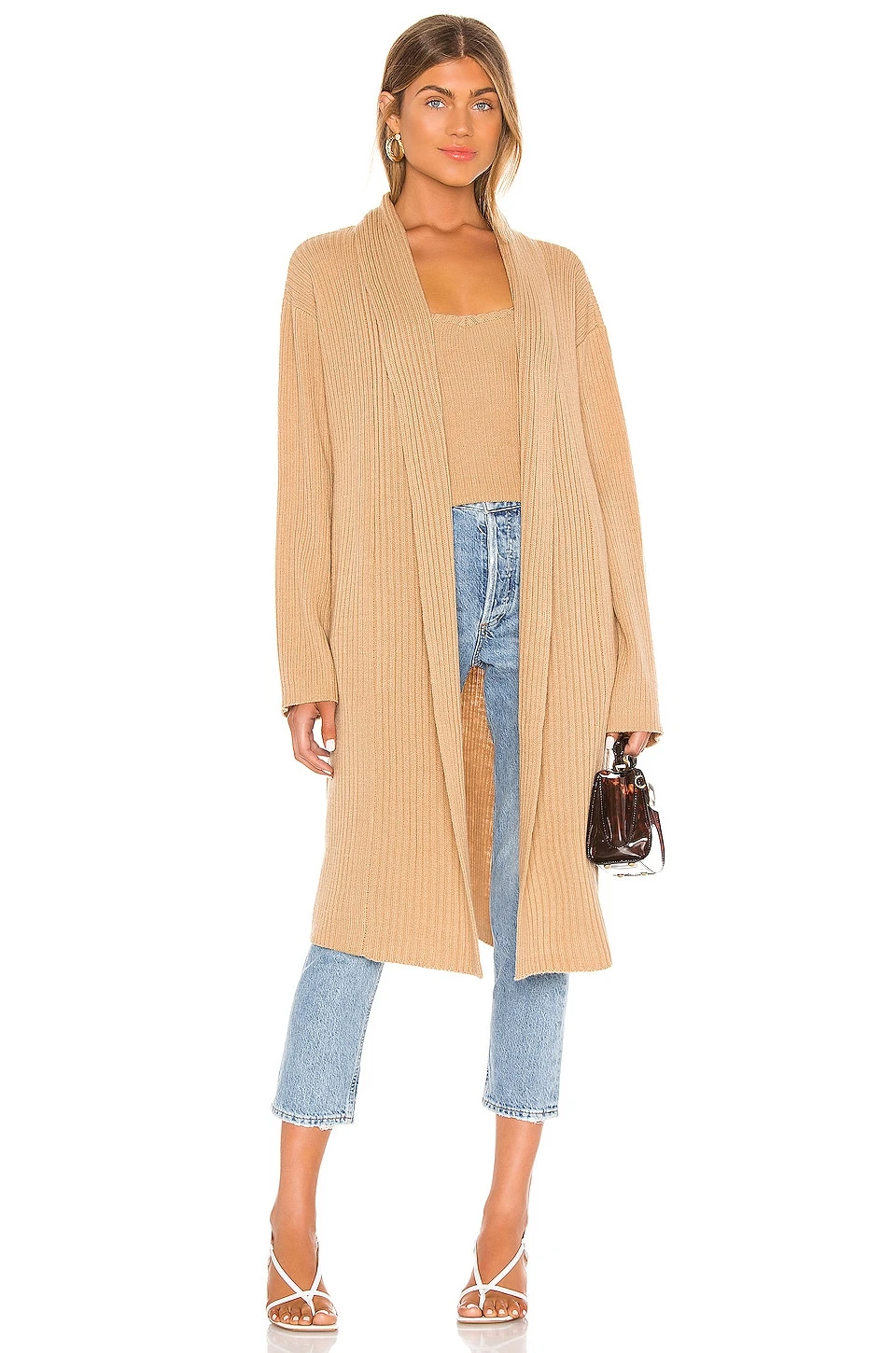 Song Of Style Pawnie Cardigan In Camel