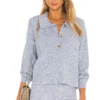 Song Of Style Amanda Oversized Knit Polo In Blue
