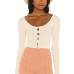 Song Of Style Audra Shell Cardigan In Ivory