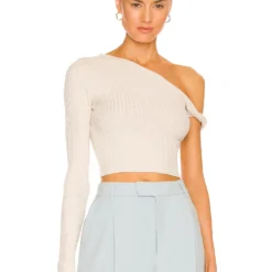 Song Of Style Shae Sleeve Twist Sweater In Ivory