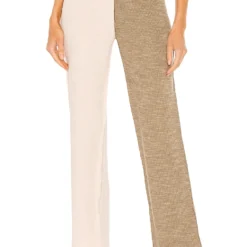 Song Of Style Izzy Pant In Ivory & Green
