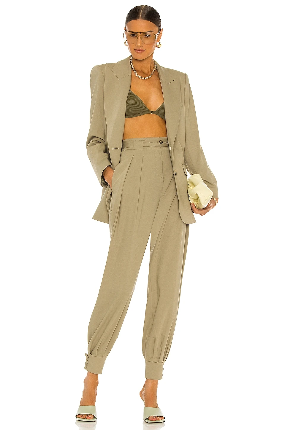 Song Of Style Mika Pant In Sage In Sage Green - Image 4