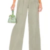 Song Of Style Ellerie Trouser In Khaki Green