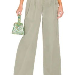 Song Of Style Ellerie Trouser In Khaki Green