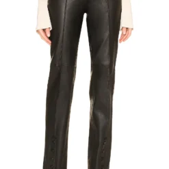 Song Of Style Kelsey Leather Pant In Black