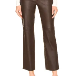 Song Of Style Lizz Leather Pant In Brown