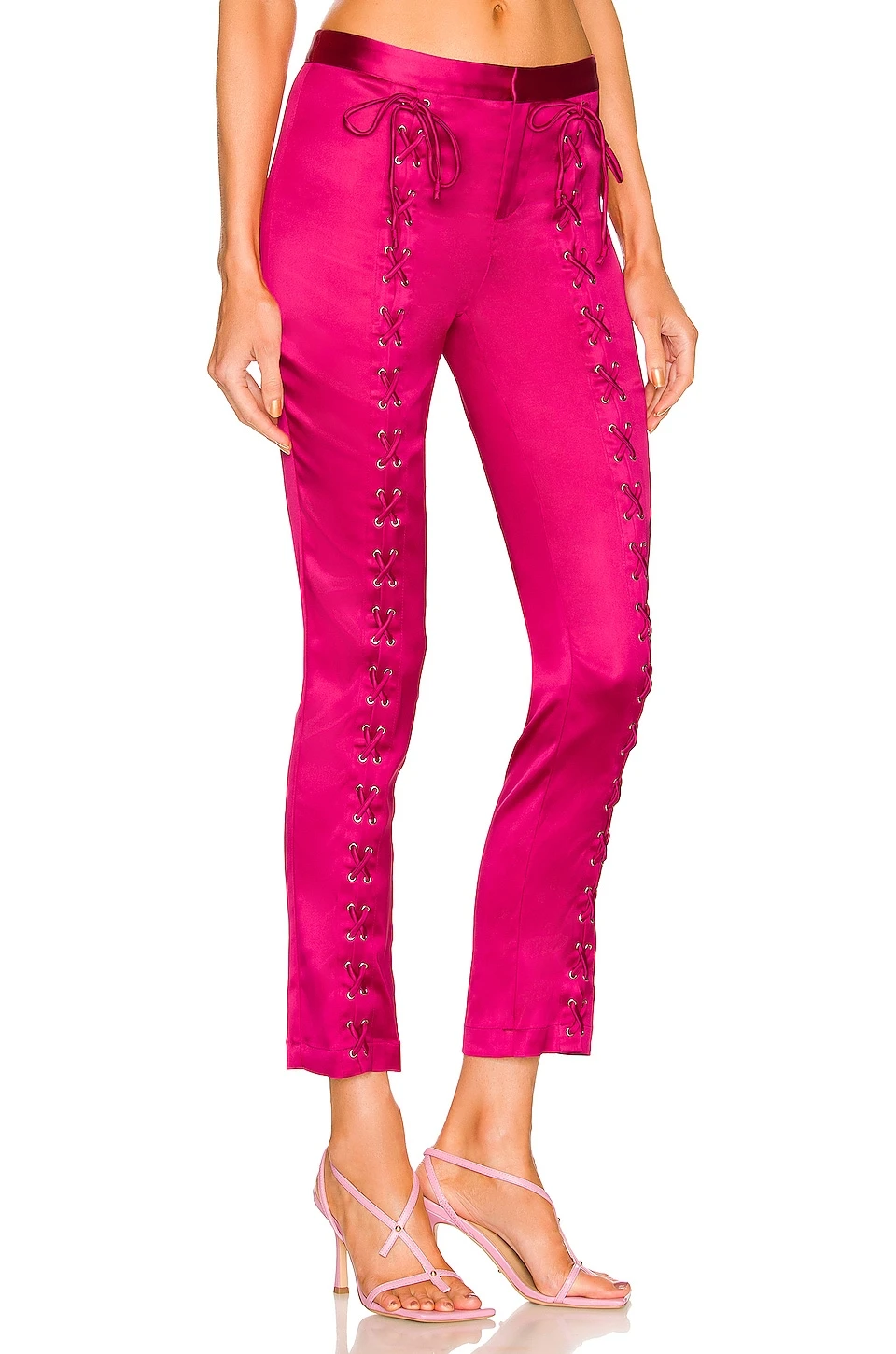 Song Of Style Ewan Trouser In Fuchsia Pink - Image 2