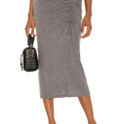 Song Of Style Rayna Midi Skirt In Gray