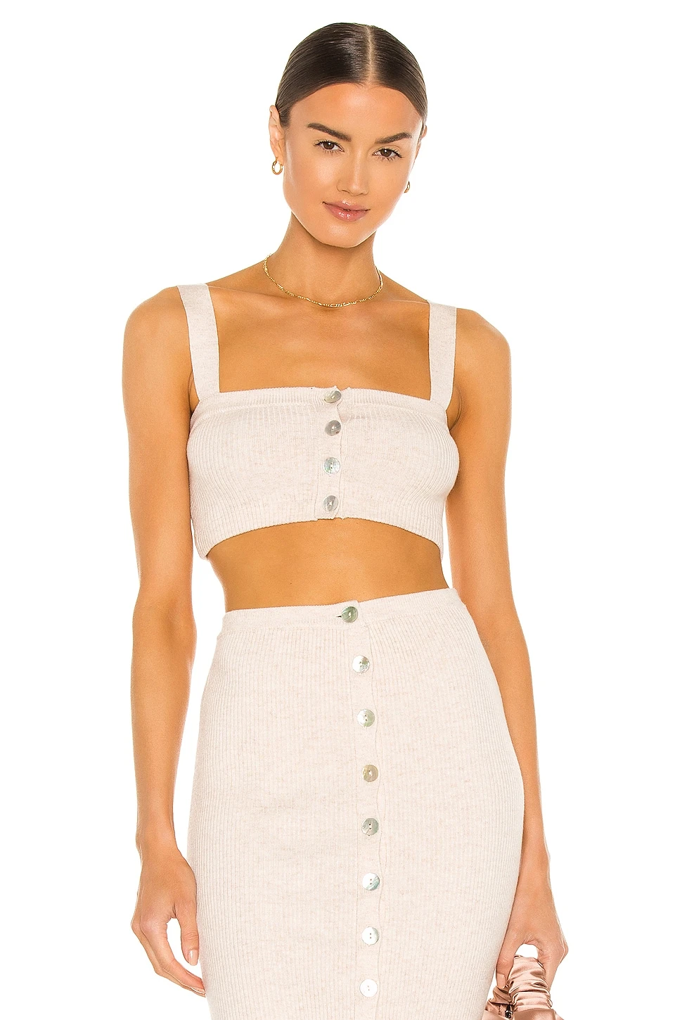 Song Of Style Bailey Knit Top In Oatmeal