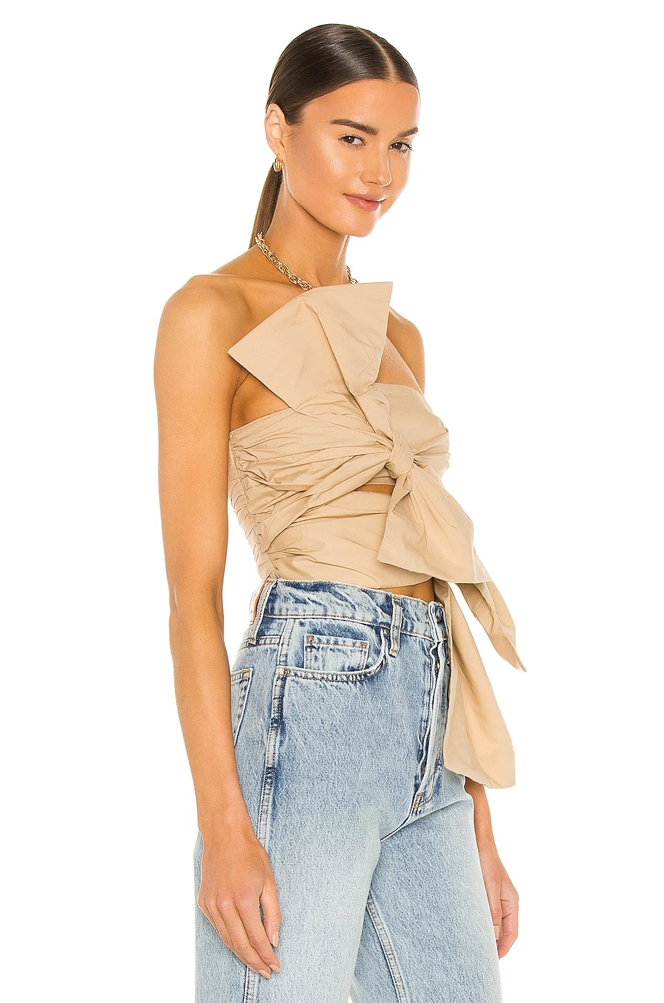 Song Of Style Olsen Top In Sand Beige - Image 2
