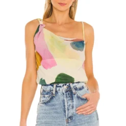 Song Of Style Lana Top In Watercolor Multi