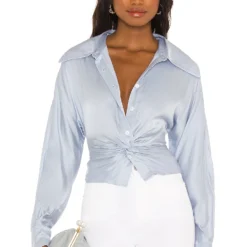 Song Of Style Mila Blouse In Icy Blue