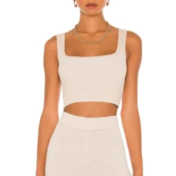 Song Of Style Elyse Top In Tonal Mixed Rib