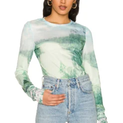 Song Of Style Penny Top In Blue Landscape