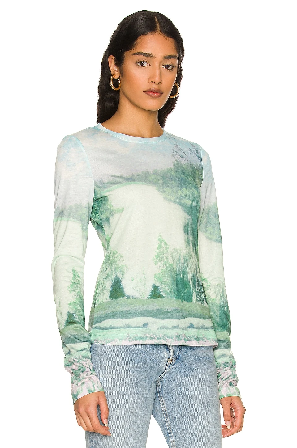Song Of Style Penny Top In Blue Landscape - Image 2