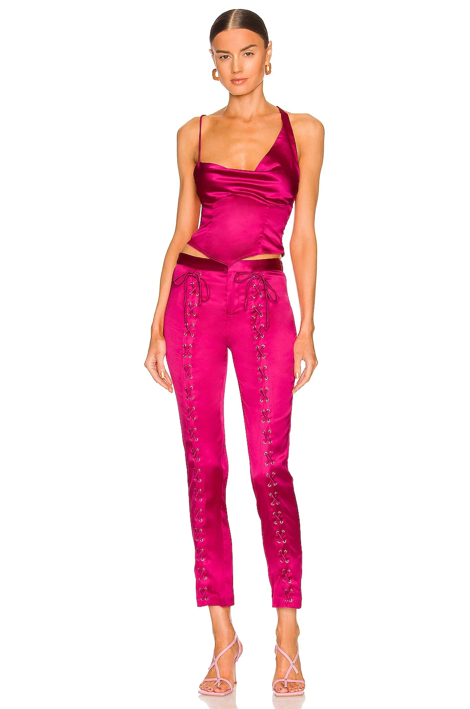 Song Of Style Aislin Cami In Fuchsia Pink - Image 4