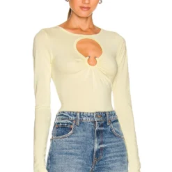 Song Of Style Townes Top In Mellow Yellow